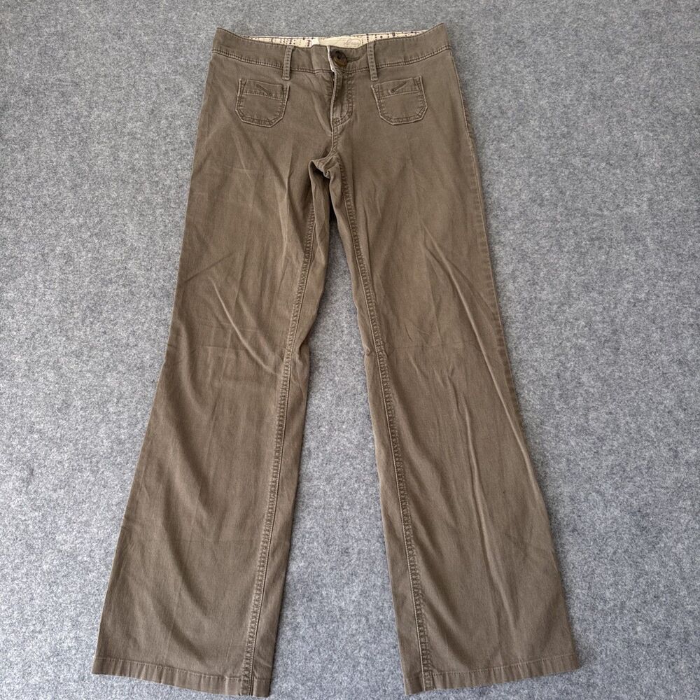 Old Navy Ultra Low Waist Bootcut Corduroy Pants Brown Womens Size 4
